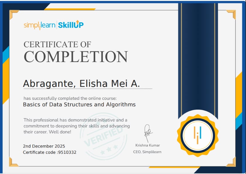 Basics of Data Structures and Algorithms